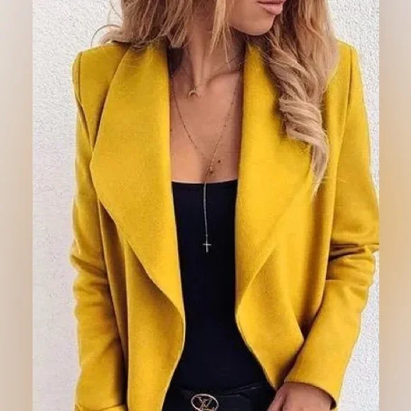 Carolina Belle Jackets Coats Carolina Belle Mustard Utility